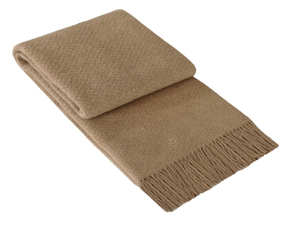 Soho Throw - Wool Blend - Tan