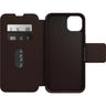 OTTERBOX Apple iPhone 14 Plus Strada Series Case - Espresso (Brown) (77-88554), Wireless Charge Compatible, Credit Card Storage