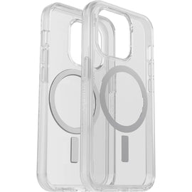 OTTERBOX Apple iPhone 14 Pro Symmetry Series+ Clear Antimicrobial Case for MagSafe - Clear (77-89225), 3X Military Standard Drop Protection