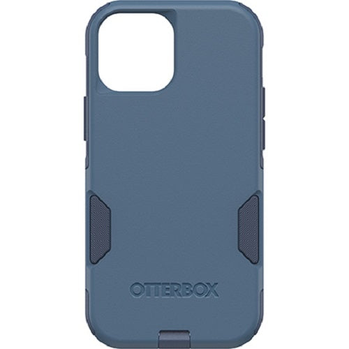 OTTERBOX Apple iPhone 13 mini Commuter Series Antimicrobial Case - Rock Skip Way (Blue) (77-83448), Wireless Charging Compatible