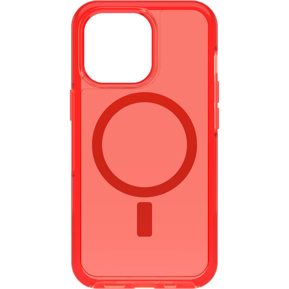 OTTERBOX Apple iPhone 13 Pro Symmetry Series+ Clear Antimicrobial Case for MagSafe - In The Red (77-83642)