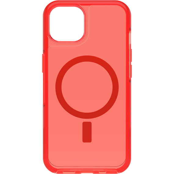 OTTERBOX Apple iPhone 13 Symmetry Series+ Clear Antimicrobial Case for MagSafe - Ant In The Red(77-85646) - Made with 50% recycled plastic