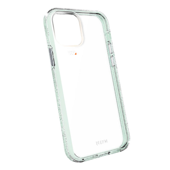 FORCE TECHNOLOGY Aspen Case for Apple iPhone 12/12 Pro - Glitter Mint EFCDUAE181GLM, Antimicrobial, 6m Military Standard Drop Tested, Shock & Drop Protection