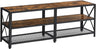 TV Stand for 60-Inch TV with Industrial Style Steel Frame Rustic Brown and Black