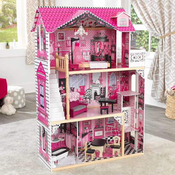 Dollhouse with Furniture for kids 120 x 83 x 40 cm (Model 6)