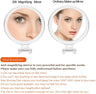 20X Magnifying Hand Mirror Two Sided Use for Makeup Application, Tweezing, and Blackhead/Blemish Removal (12.5 cm Black)