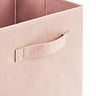 Pack of 6 Foldable Fabric Basket Bin Storage Cube for Nursery, Office and Home Decor (Pink)