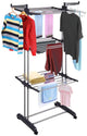 3 Tier Foldable Clothes Drying Rack for Laundry Dryer with Hanger Stand Rail Indoor