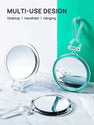 Double-Sided 1X/10X Magnifying Foldable Makeup Mirror for Handheld, Table and Travel Usage