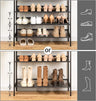 5-Tier Shoe Rack, Industrial Shoe Organizer Storage Bench