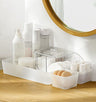 5 Pack Frosted plastic dresser and desk drawer storage rack for make-up brushes and kitchen
