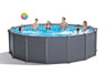 INTEX 4.78M X 1.24M GRAPHITE GRAY PANEL POOL SET