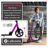 Lascoota Pulse Kick Push Commuter Scooter Teen Adult Plum