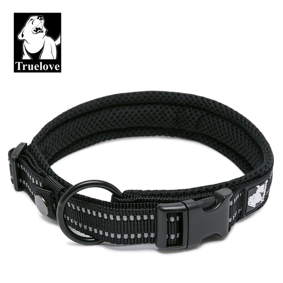 Heavy Duty Reflective Collar Black 2XS