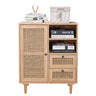 Natura Rattan Buffet Sideboard Storage Cabinet Hallway Table With Drawers