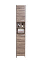 Alto Bathroom Tallboy Narrow High Cabinet With 2 Doors/2 Shleves - Walnut