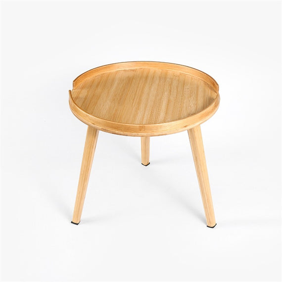 Sommer Bamboo Round Coffee Side Table