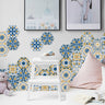 10PCS Multi Colour Tile Set Hexagon Decoration Decal Self-adhesive Oil-proof And Waterproof Wall Stickers