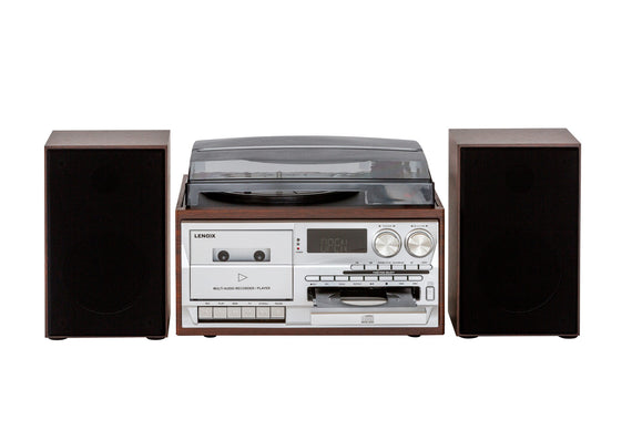 Audio Home Entertainment System (Brown) CDs, Vinyl, Bluetooth & More