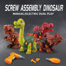 4PCS Take Apart Dinosaur Drill Kids Learning Construction Building Toys Gift