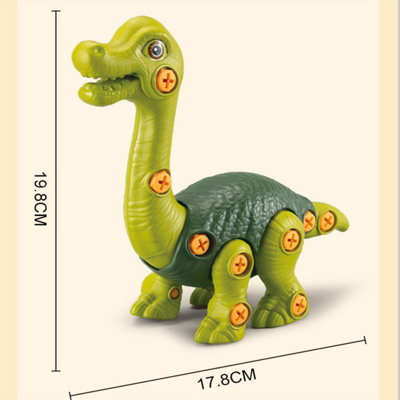 4PCS Take Apart Dinosaur Drill Kids Learning Construction Building Toys Gift