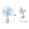 Clip Fan 180mm 2 Speed Power Saver Oscillating Grow Tent Hydroponics