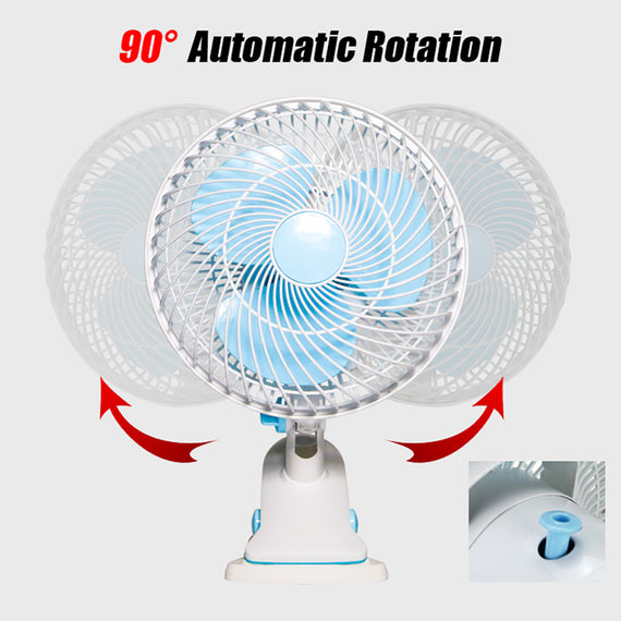 6" Oscillating Fan For Hydroponics Grow Tent