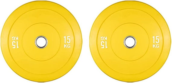Sardine Sport Olympic Change Plates 50mm Fractional Weight Plates Designed for Olympic Barbells for Strength Training 15kg Yellow Set
