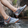 Men Women Water Shoes Barefoot Quick Dry Aqua Sports Shoes - Grey Size EU44 = US9