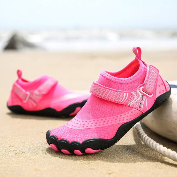 Women Water Shoes Barefoot Quick Dry Aqua Sports Shoes - Pink Size EU37 = US4