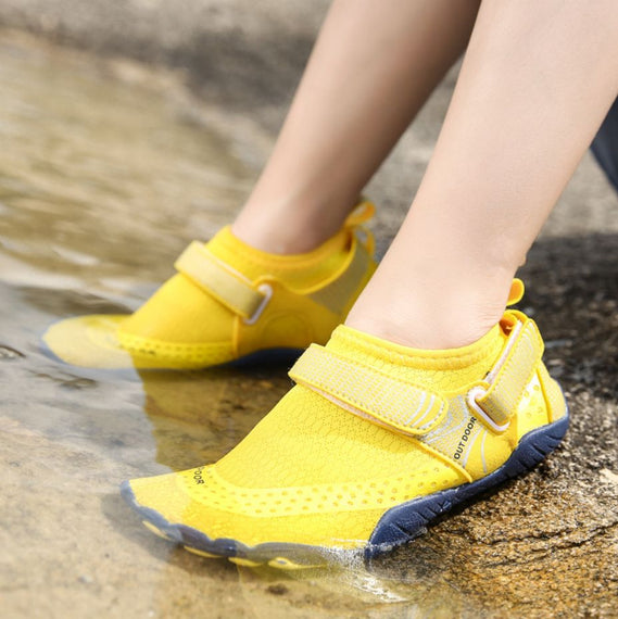 Women Water Shoes Barefoot Quick Dry Aqua Sports Shoes - Yellow Size EU38 = US5
