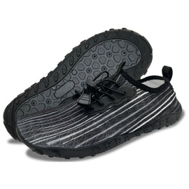 Water Shoes for Men and Women Soft Breathable Slip-on Aqua Shoes Aqua Socks for Swim Beach Pool Surf Yoga (Black Size US 7)