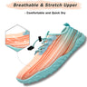 Water Shoes for Men and Women Soft Breathable Slip-on Aqua Shoes Aqua Socks for Swim Beach Pool Surf Yoga (Orange Size US 9.5)