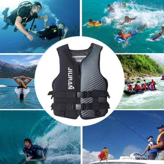 Life Jacket for Unisex Adjustable Safety Breathable Life Vest for Men Women(Blue-XXL)