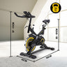 PROFLEX Commercial Spin Bike Flywheel Exercise Workout Home Gym Yellow