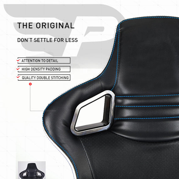 Overdrive Gaming Chair Office Computer Racing PU Leather Executive Race Black