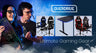 OVERDRIVE Gaming Desk 139cm PC Table Computer Setup Carbon Fiber Style Black