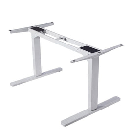 FORTIA Height Adjustable Standing Desk Frame Only - Sit Stand Electric Office WO