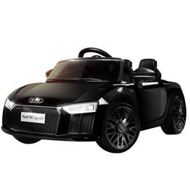 LICENSED AUDI R8 Kids Ride On Car Toy Spyder Electric Remote Control Black 12V