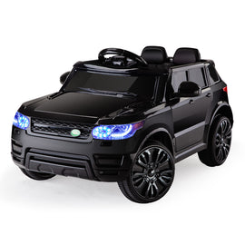 ROVO KIDS Ride-On Car Electric Childrens Toy Battery Powered w/ Remote Black 12V