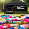 Red Track 3x6m Folding Gazebo Shade Outdoor BLACK Foldable Marquee Pop-Up