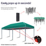 Red Track 3x6m Folding Gazebo Shade Outdoor Green Foldable Marquee Pop-Up