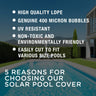 AURELAQUA Solar Swimming Pool Cover 400 Micron Heater Bubble Blanket 9.5x5m