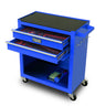 BULLET Tool Kit Chest Cabinet Box Set Storage Metal Wheels Rolling Drawers Steel Blue