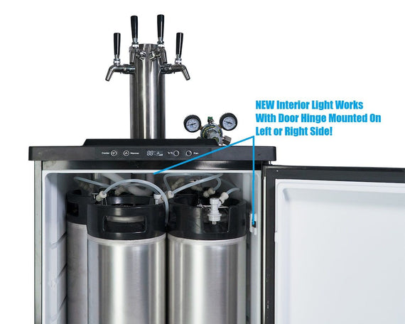 Keg King - Kegerator XL Prestige Triple Tap