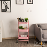 EKKIO Kitchen Trolley Cart 3 Tier (Pink) EK-KTC-102-DSH