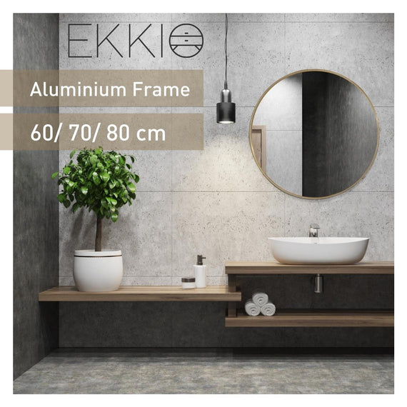 EKKIO Round Mirror No LED (70cm) EK-MR-101-JT(Old RM-101)