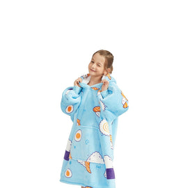 GOMINIMO Hoodie Blanket Kids Sushi Blue HM-HB-114-AYS