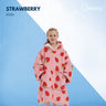 GOMINIMO Hoodie Blanket Kids Strawberry Pink HM-HB-113-AYS
