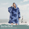 GOMINIMO Hoodie Blanket Adult Tie-Dyed Blue GO-HB-127-AYS